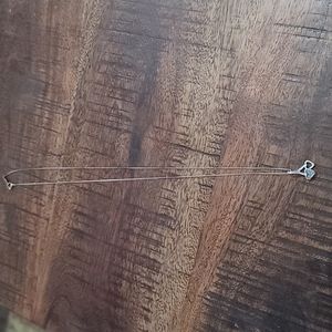 Sterling silver and turquoise heart necklace